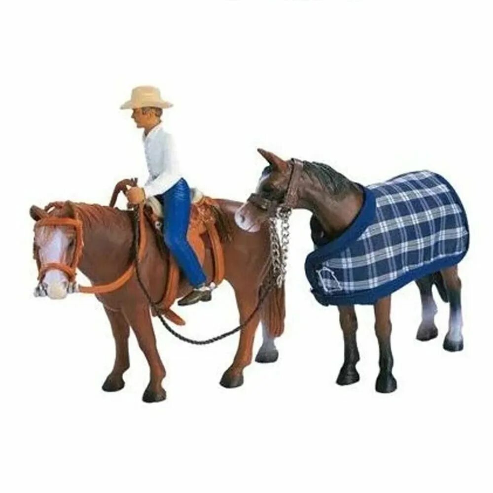 Игрушка наездник. 42057 schleich. лошади шляйх вестерн. шляйх наездники. schleich ковбой.