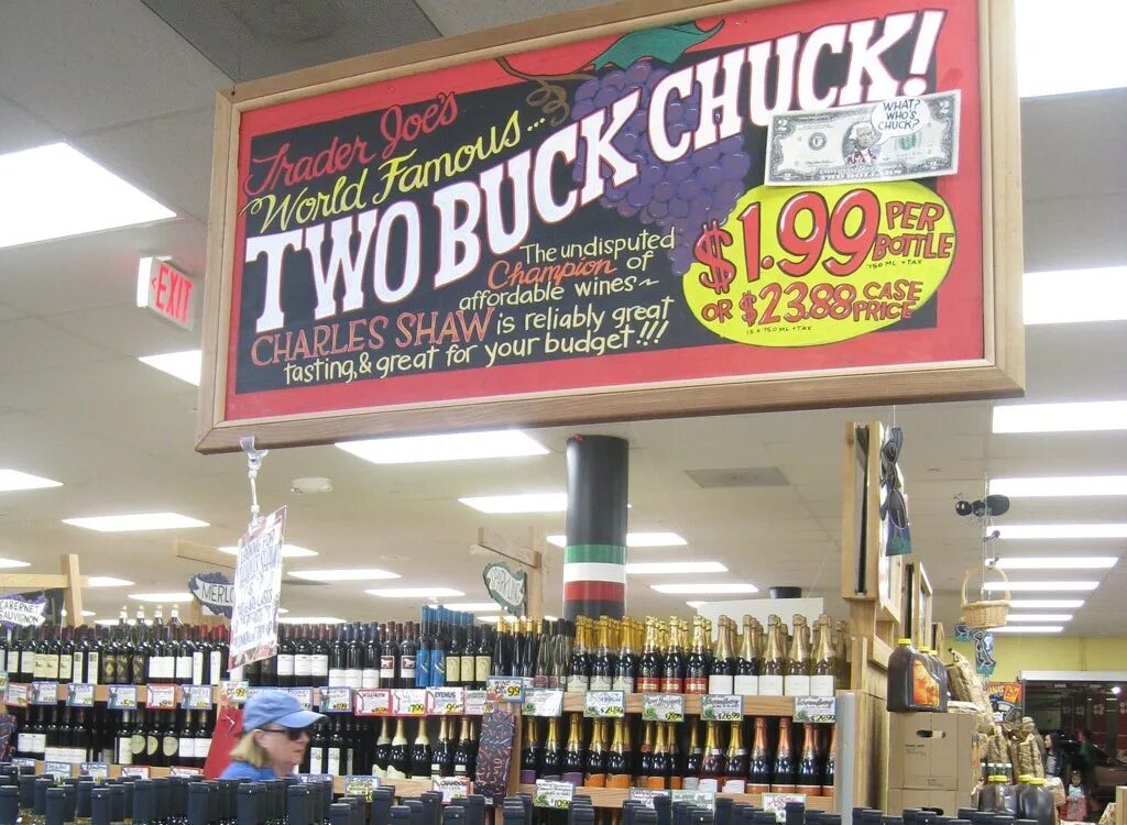 Trader Joe's. 3 Buck Chuck. Traders Joe USA.