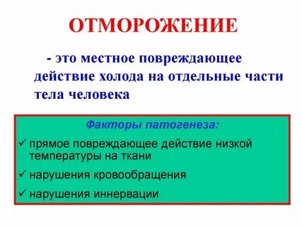 Отморожению чаще всего подвергаются