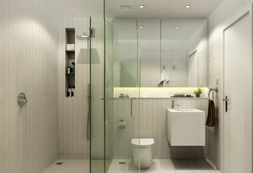 Ванная комната с перегородкой дизайн. Стильные душевые комнаты. Санузел с душевой. Туалет с душевой кабиной. Ванная комната с душем.