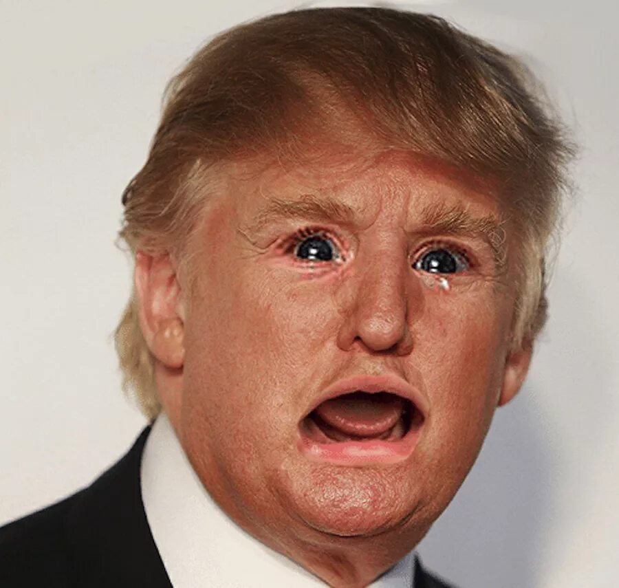 Crying Donald Trump.