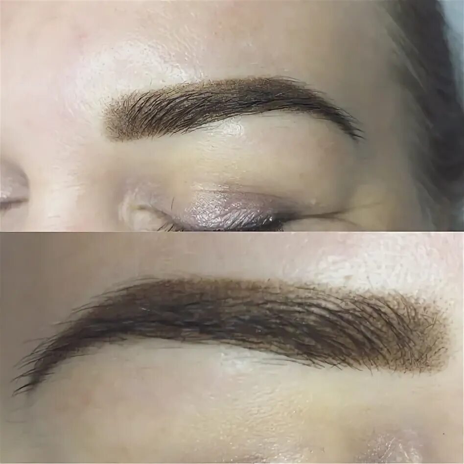 незаметный татуаж бровей. окрашивание бровей. натуральный перманентный макияж бровей. татуаж бровей магнитогорск. волосковый татуаж бровей с растушевкой.