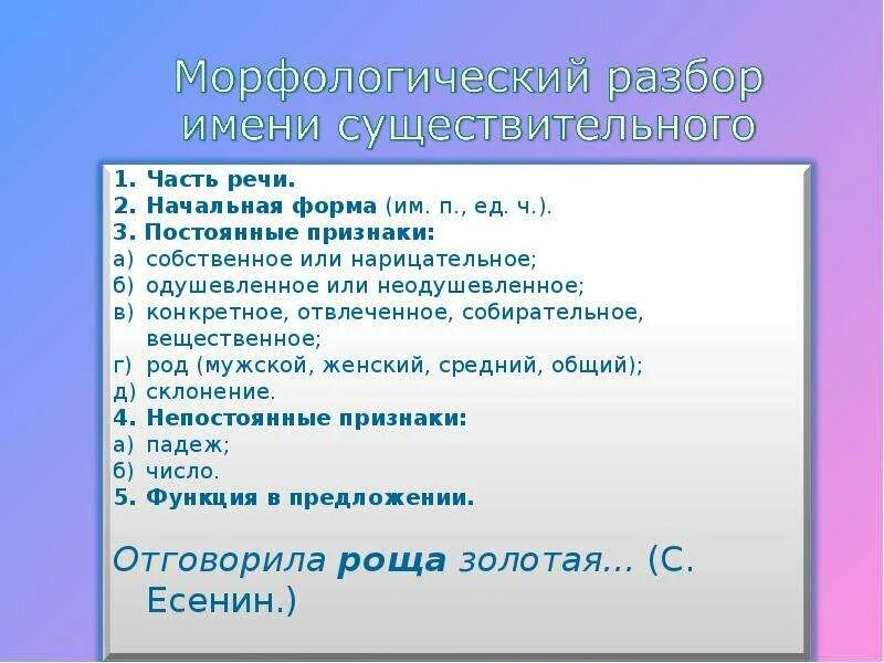 Анализ слова высоких