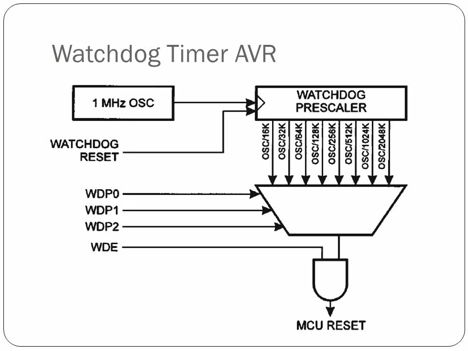 Watchdog timer. Watchdog timer