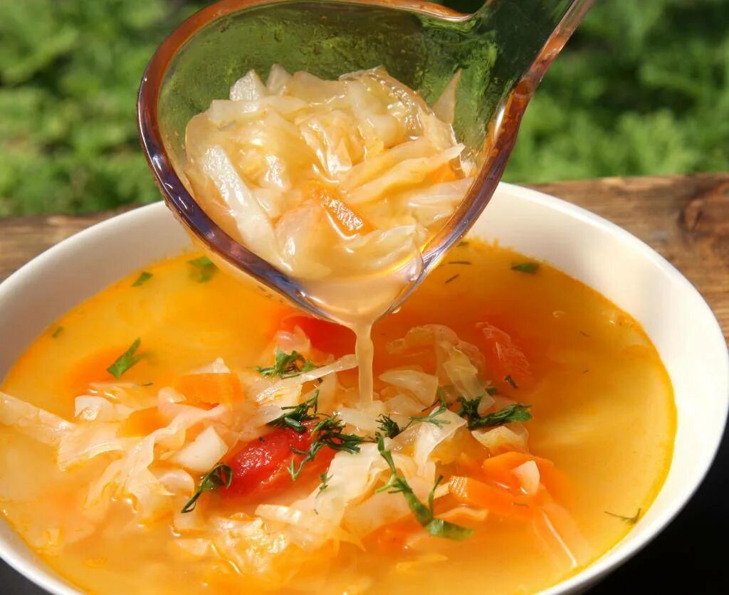 Вкусные свежие щи из курицы