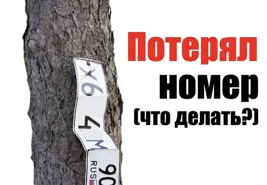 Утеря номеров штраф
