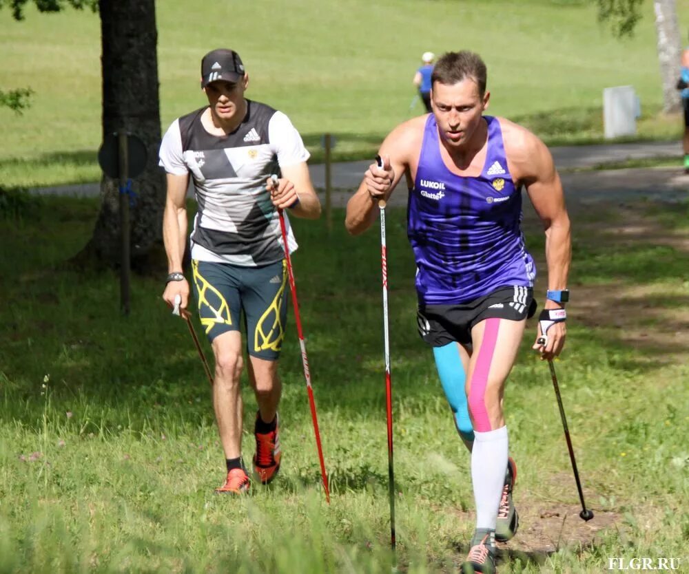 имитация лыж. тренировки лыжников летом. летняя подготовка лыжников. тренировки лыжников гонщиков. упражнения на лыжероллерах.