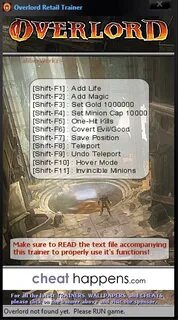 Overlord cheat