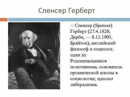 Позитивизм спенсера