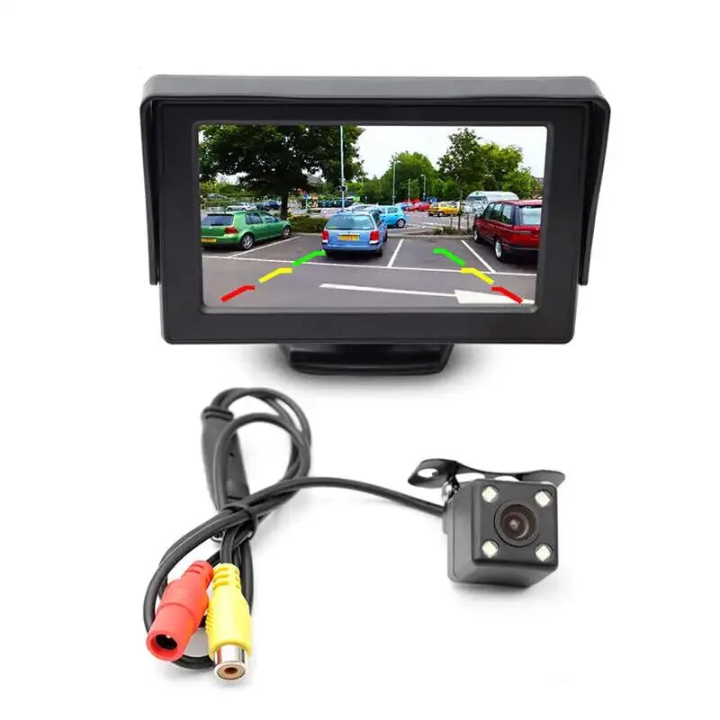 Регистратор с экраном. TFT-LCD Monitor автомобильный камера заднего хода. Car Rear view TFT LCD Monitor. Видеорегистратор 4.3 TFT.