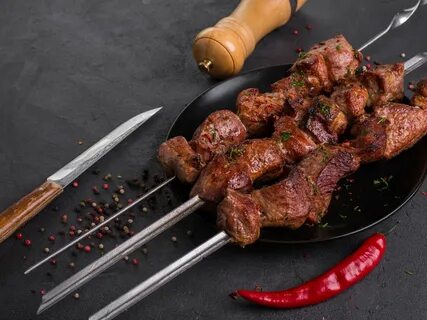 Мясо на углях лабытнанги