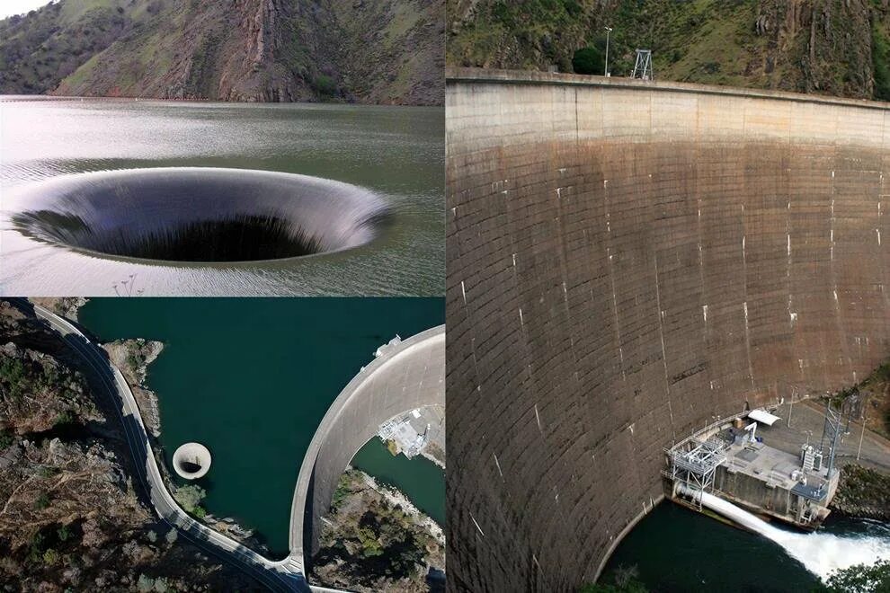 Тоннель для чиркейской гэс в дагестане. Берриесса калифорния воронка в озере. Водохранилище берриесса калифорния. Сооружения инженерной защиты территорий от затопления и подтопления. Строение плотины.