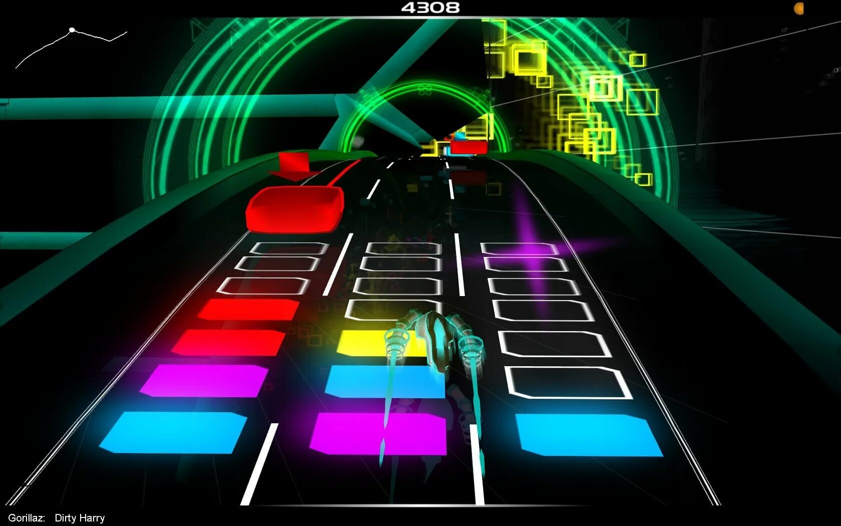 Игры музыка петь. Audiosurf 2008. Компьютерная игра музыкальная. Музыкальные гонки. Музыкальная игра на компьютер.