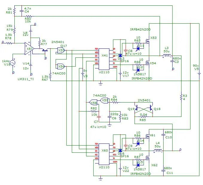 Усилитель звука класса d. Ir21844s схема усилителя. Усилитель класс д lm311 ir2104. Lm311 ir2110. Схема мостового усилителя класса d 1000 Вт.