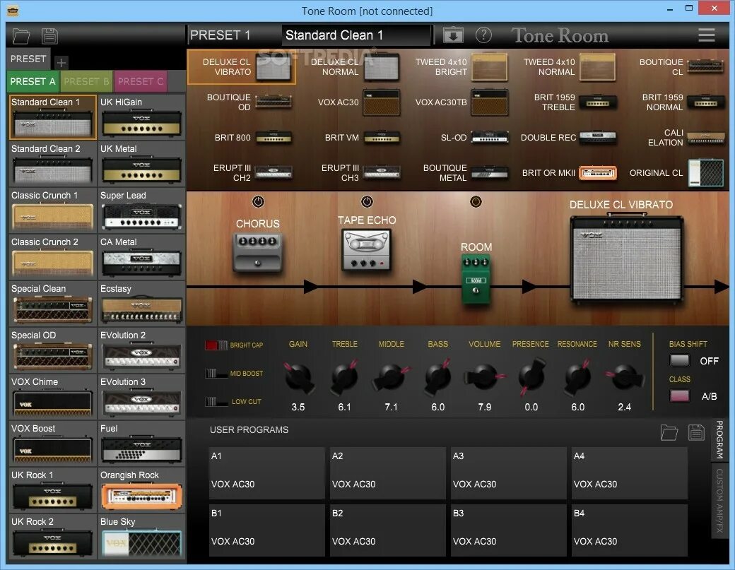 Tone vst. Vox Tone Room. Tone Room Vox preset. Tone Room presets. R Vox VST.