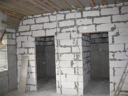Межкомнатные стены из газоблока