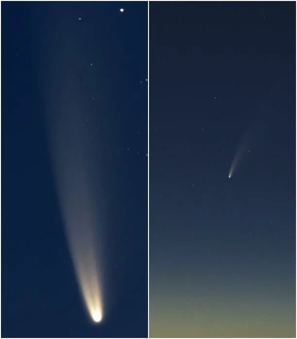 Где сегодня можно увидеть комету в россии. Комета с/2020 f3 NEOWISE. Комета 2020 NEOWISE. Комета c/2020 f3. C/2020 f3 (NEOWISE).