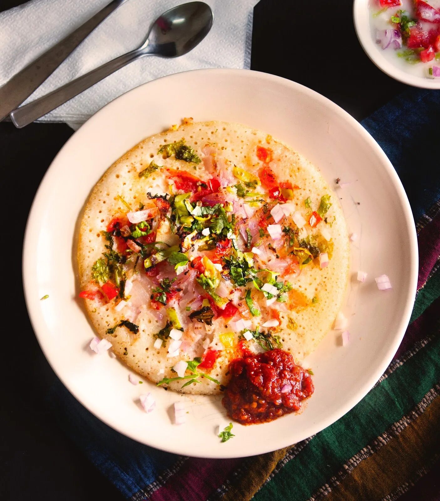 Tomato and onion and. Uthappam. paneer uttapam. paneer.tomato uttapam. уттапам (uttapam).