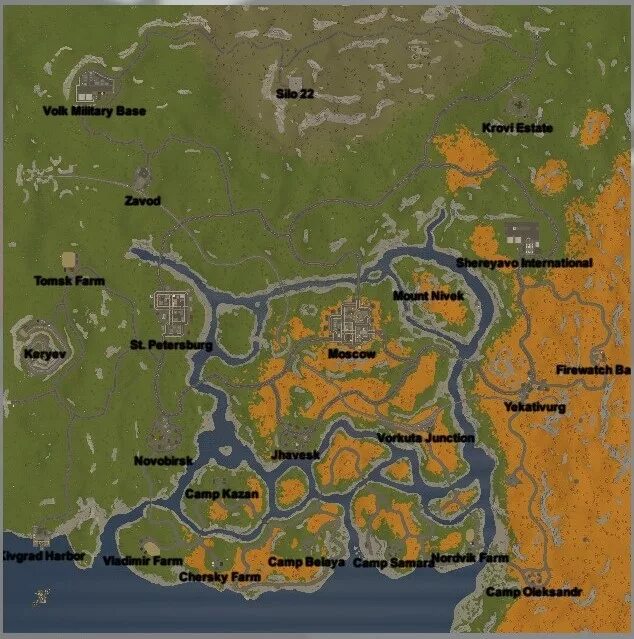 Карта россии антюрнед. Карта антернед России. Карта России Unturned. Карта Russia в Unturned. Карта карты Russia Unturned.