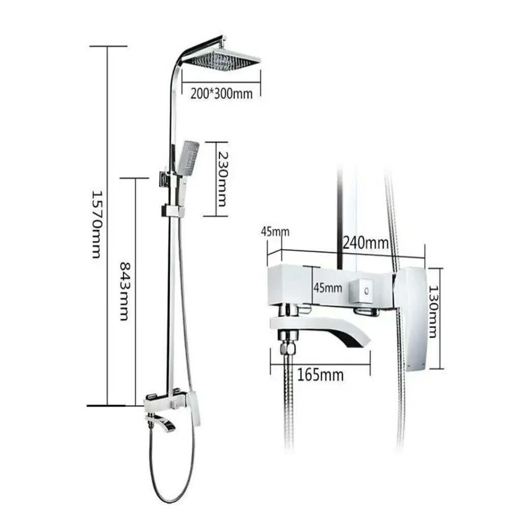 Душевая стойка Gappo g2407-11. Гаппо 2407-11 душевая система.