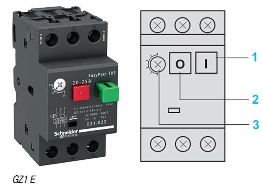 Тепловая защита автоматического выключателя. Автоматический выключатель gz1e22. Автомат 3 фазный 1,2-1,6 а тепловая защита. Автомат с тепловым реле 10 а. Автомат защиты электродвигателя Данфосс.
