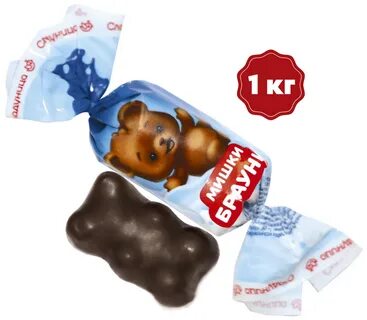 Мишка шоколадный конфеты