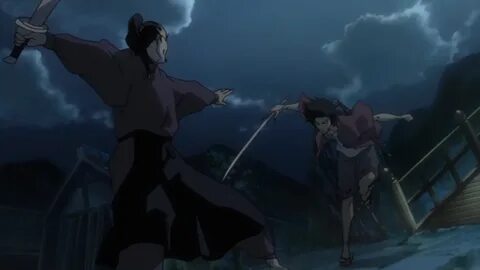 Anime sword fight gif