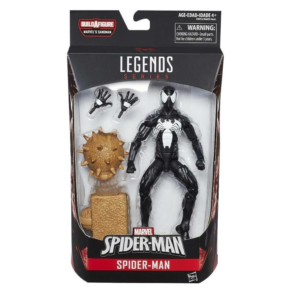 Песочный человек 6. Фигурка Hasbro Spider-man Symbiote. Фигурка Hasbro Marvel Legends человек паук (симбиот) c1922. Песочный человек фигурка. Песочный человек игрушка.