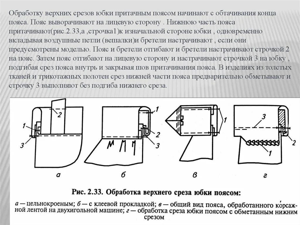 Схема обработки верхнего среза брюк. Схема обработки верхнего среза поясом. Схема обработки притачного пояса брюк. Обработка верхнего среза юбки притачным поясом схема.