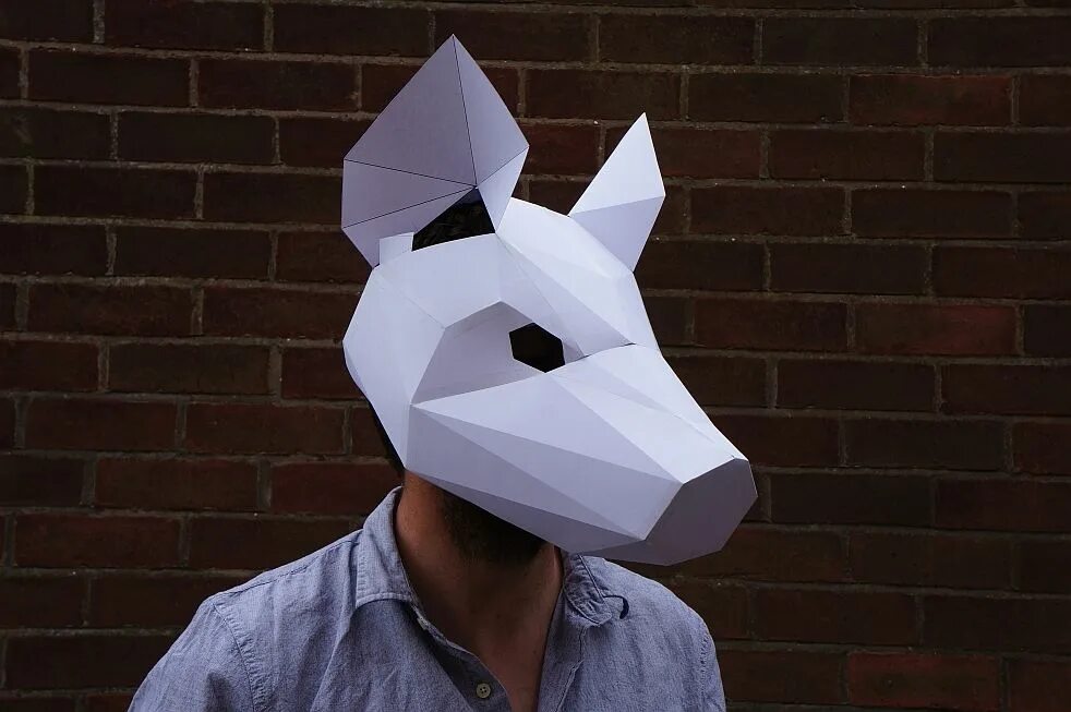 3-D маски Steve Wintercroft. Paper Mask Wintercroft. Объемная маска. Объемные маски животных. 3д маска из бумаги