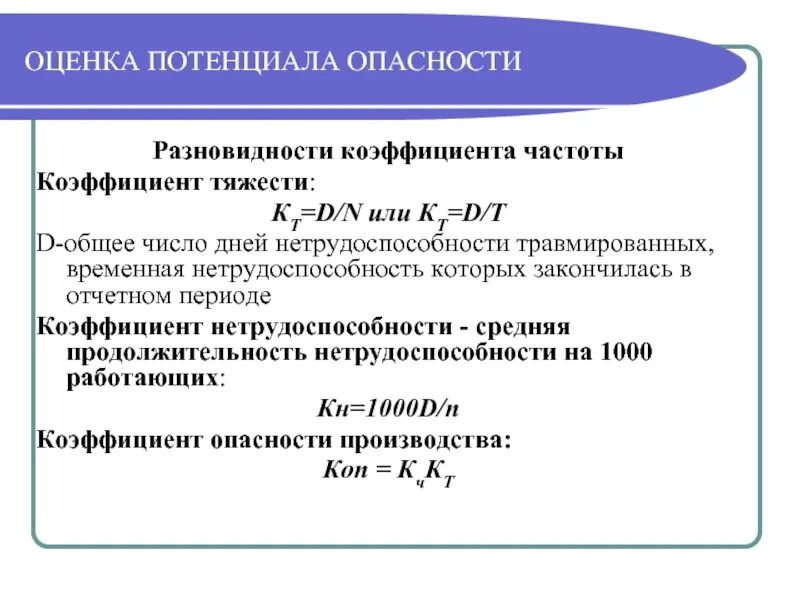 Коэффициент тяжести заболеваемости. Коэффициент тяжести (кт). Коэффициент частоты травматизма. Коэффициент опасности производства.