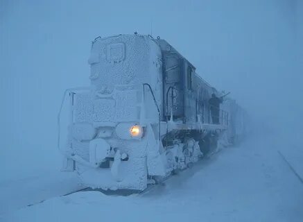 Замерший поезд