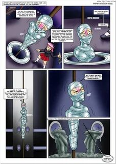 Mummified bondage comic