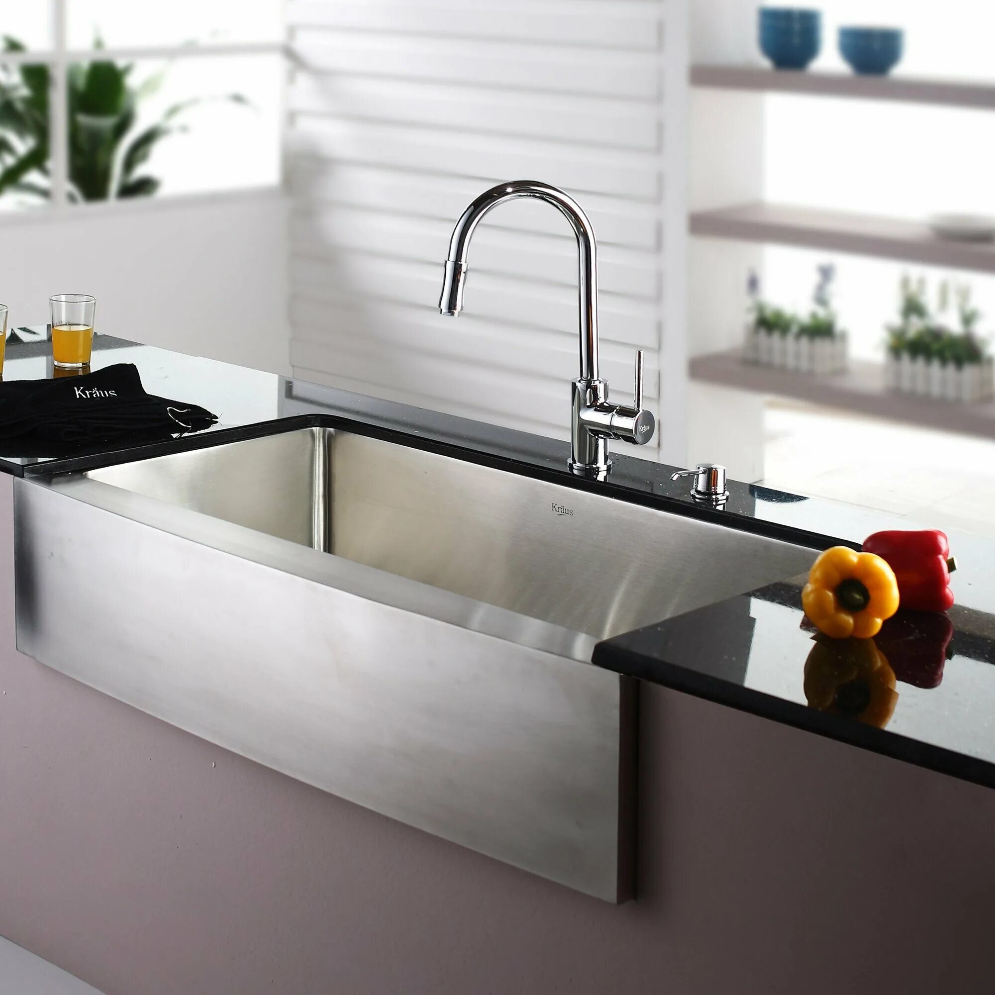 Раковина Farmhouse Sink. Кухонная мойка Kraus kh200. Полувстраиваемая мойка для кухни с передним бортиком. Фармхаус раковина из нержавейки.