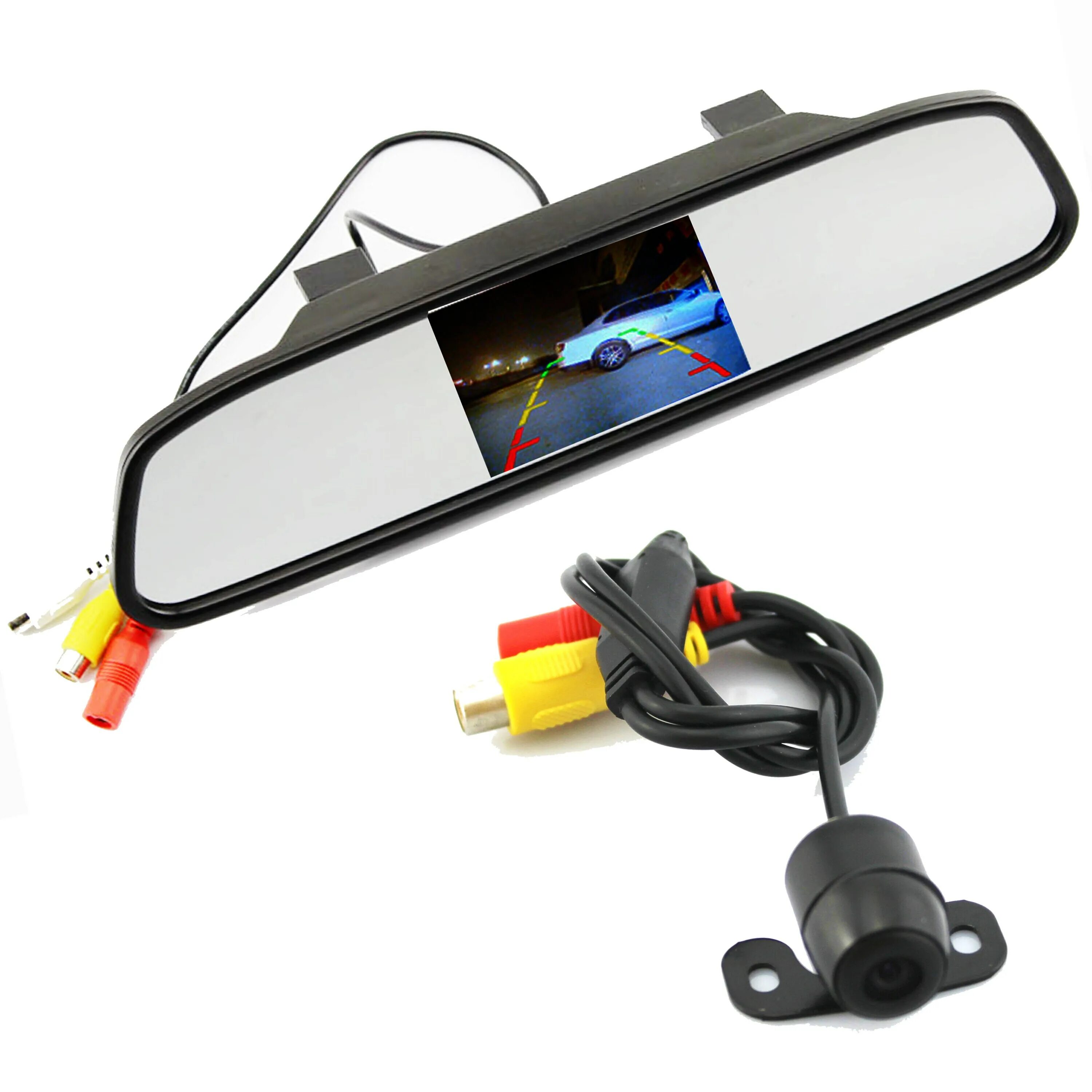Задняя камера для автомобиля с монитором. Камера зеркало TFT LCD. TFT LSD зеркало видеорегистратор.