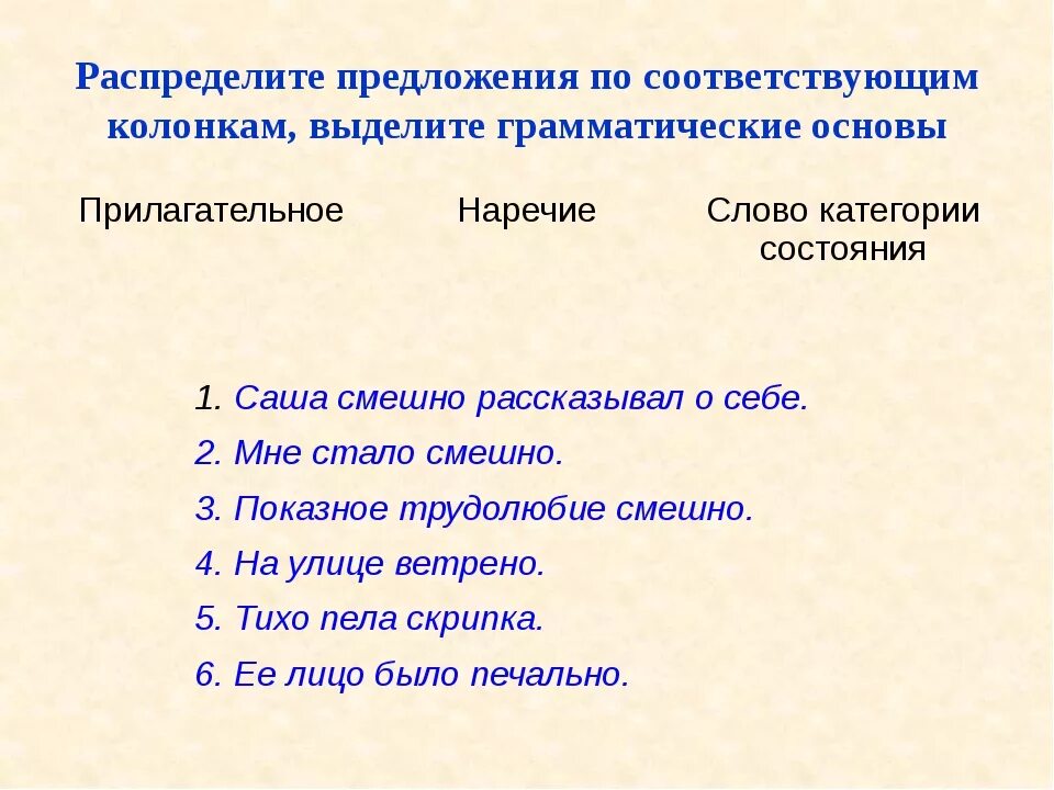 Среди которых пример предложения. Предложения с категорией состояния. Категория состояния примеры предложений. Пять предложений с категорией состояния. Текст с категорией состояния.