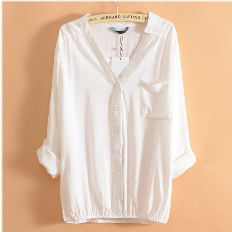 рубашка белая хлопок