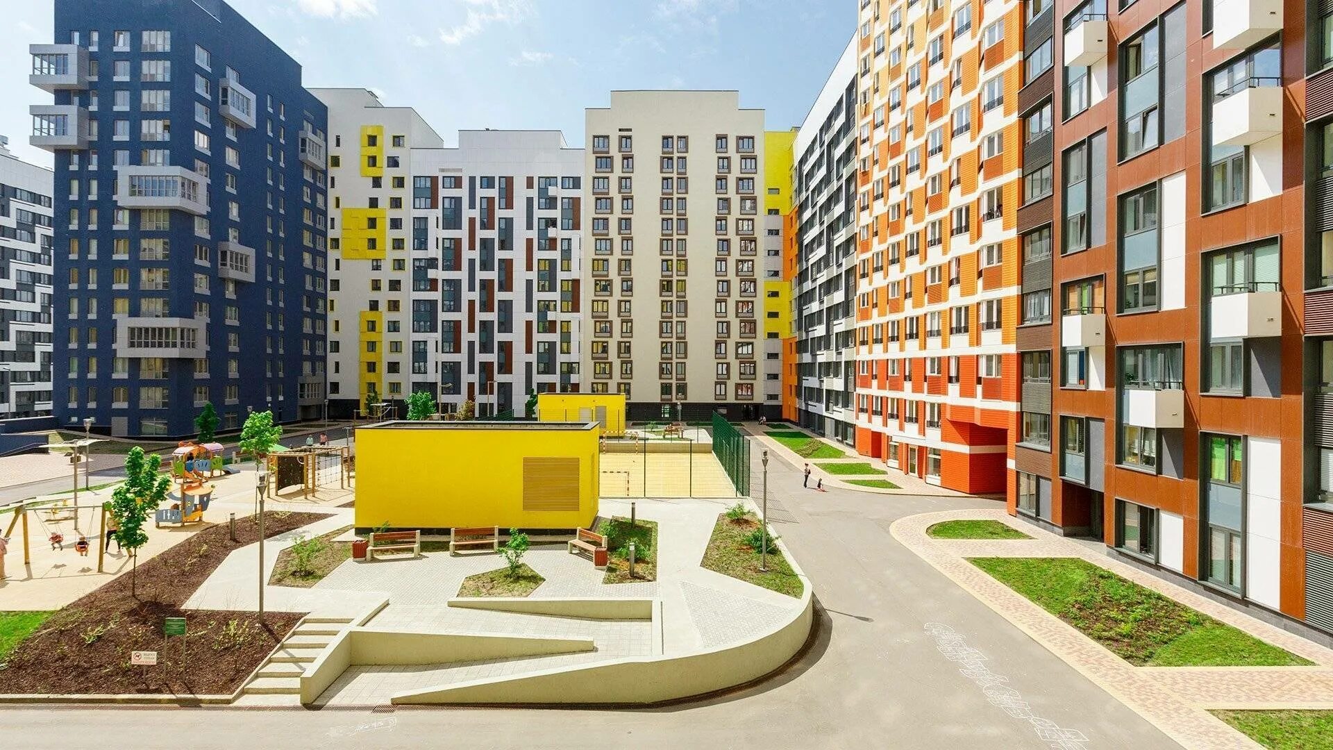 Микрогород в лесу фото Ход строительства ЖК Level Лесной в п. Отрадном Pronovostroy