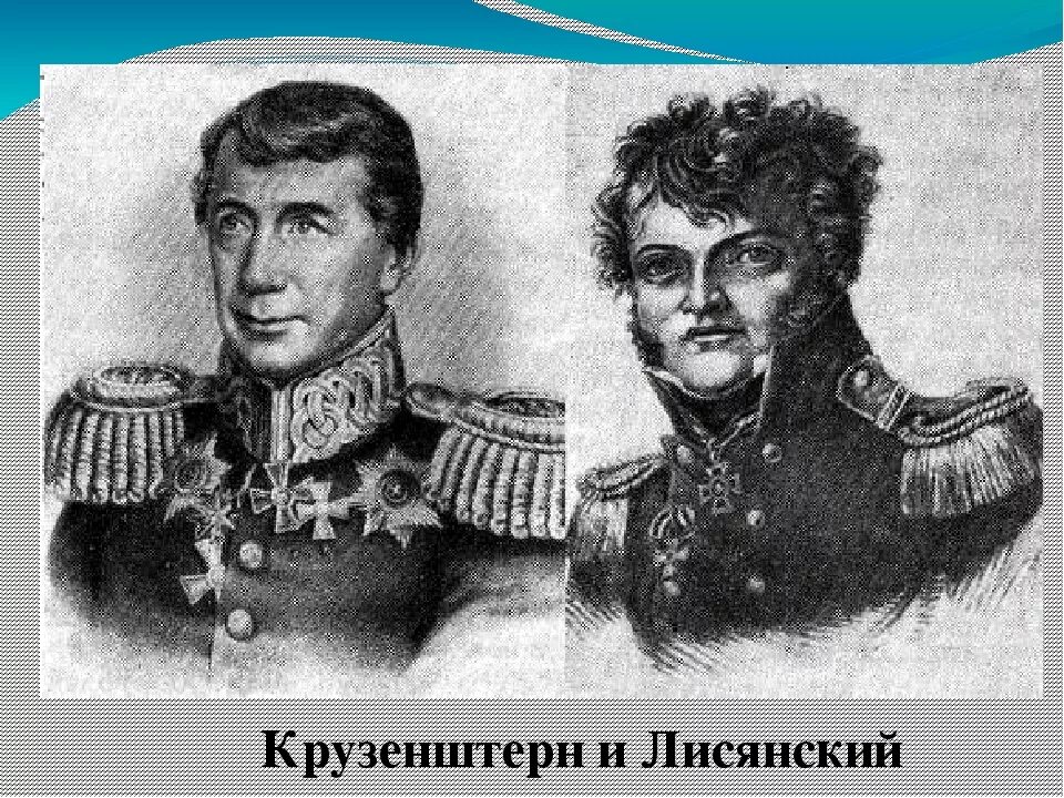 И.Ф. Крузенштерн и ю.ф. Лисянский. Крузенштерн и Лисянский. Кругосветное путешествие ф