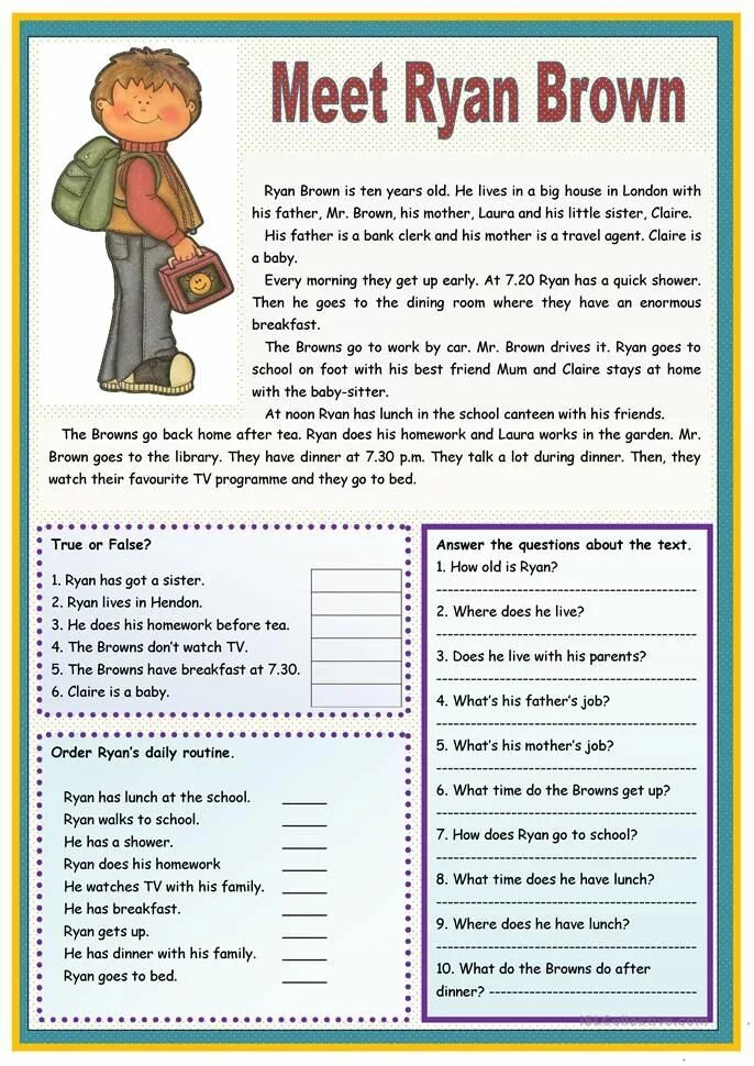 What do you think answer the questions. Worksheets чтение. Worksheets чтение на английском. Тексты Worksheets. Английский язык Worksheets.