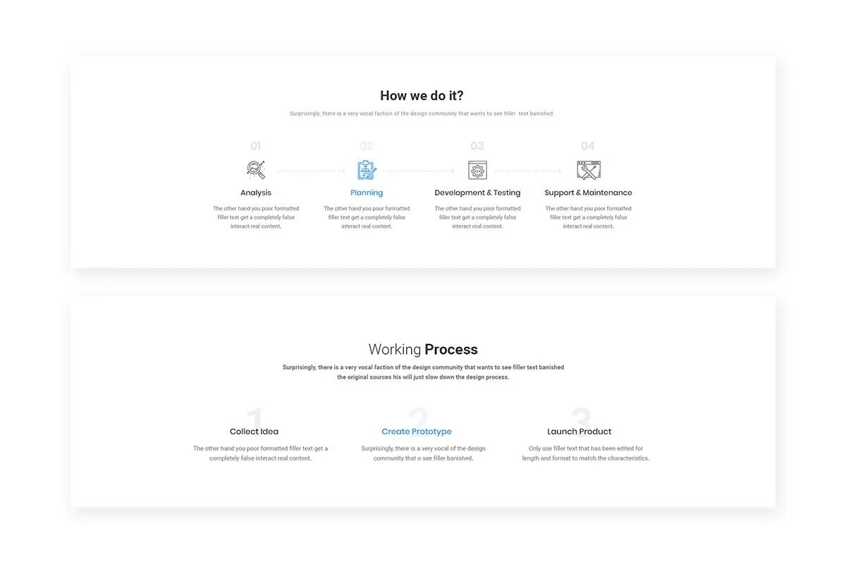 X process. Steps web Design. Steps website UI. Step by Step web Design.