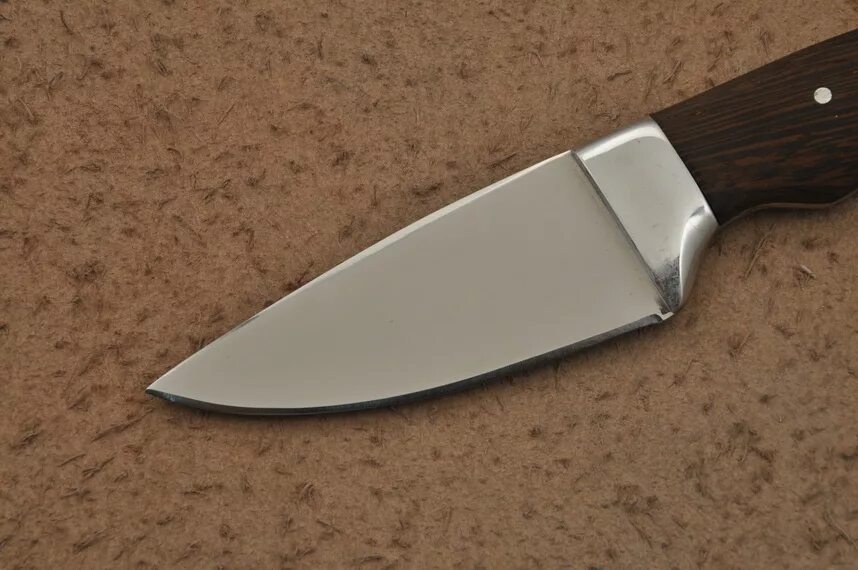 Нож цельнометаллический овощной 95х18. Спуски 18. Спуски 18. Спуски 18. Нож рикассо - больстер.