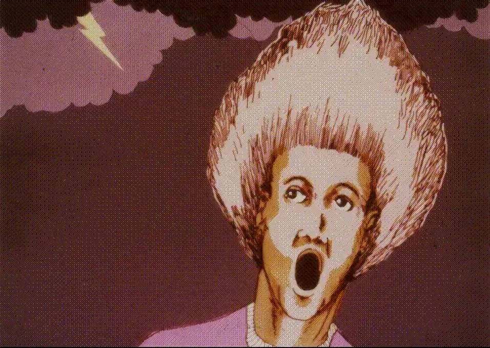 To make somebody stand on end. Hair stand on end. hair standing on end. make hair stand on end. make somebody&#039;s hair stand on end.