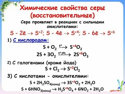 Сера с литием электронный баланс