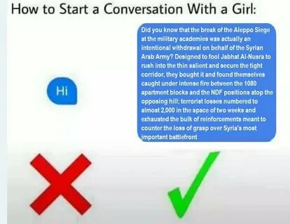 Starting conversation