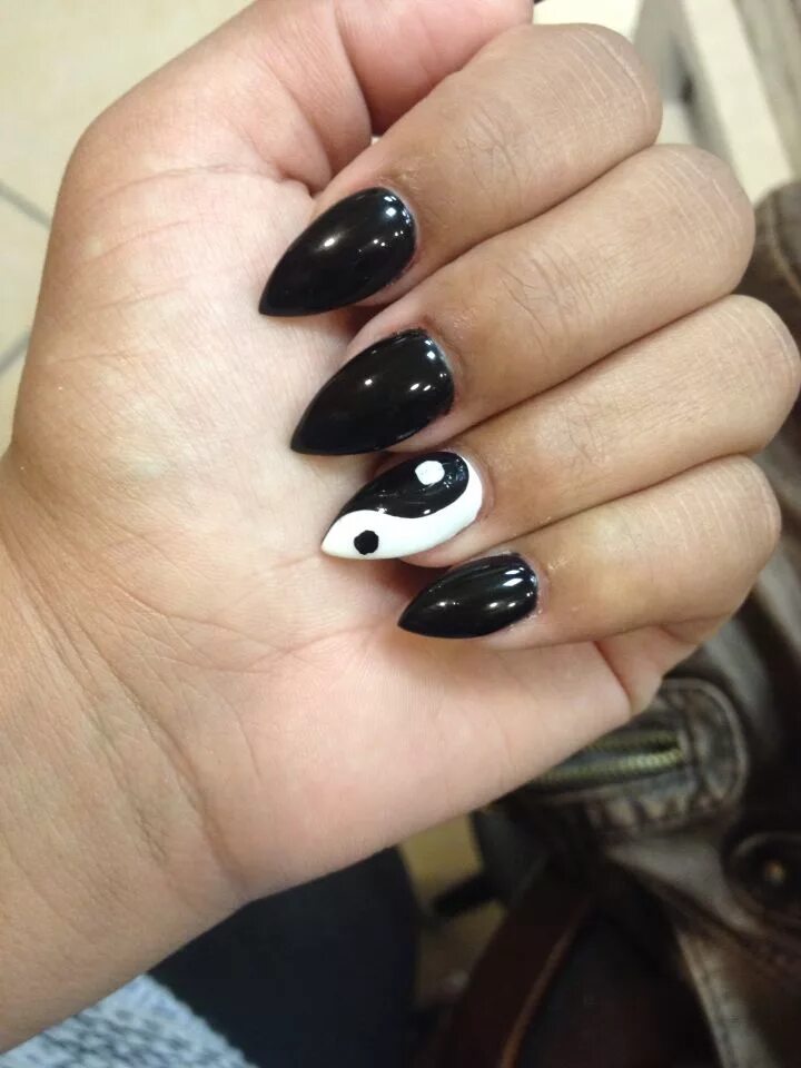 Ногти дизайн инь и янь фото Pin on uñas Yin yang nails, Nail art designs, Nail art