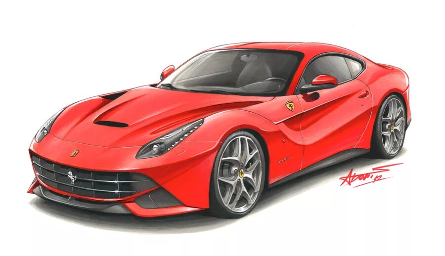 Нарисуй красный автомобиль. Ferrari f12 Berlinetta синий. White f12 Berlinetta. Ferrari f12 TDS. Берлинетта Феррари 2020.
