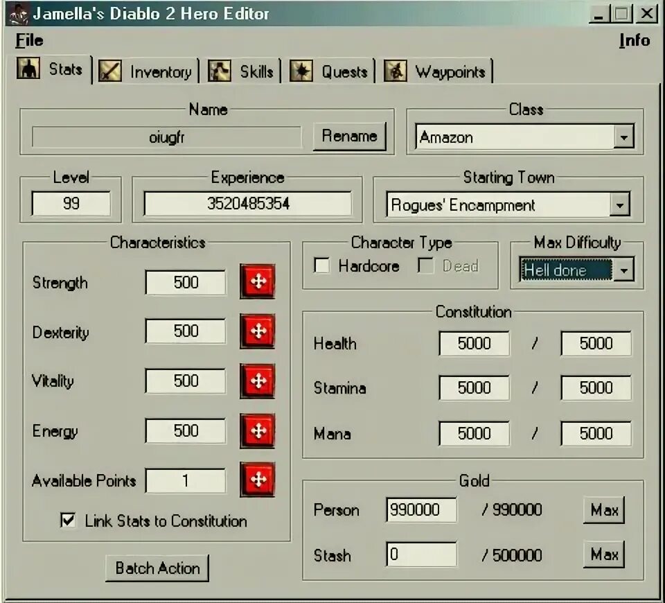 Diablo hero editor. Hero editor diablo 2.