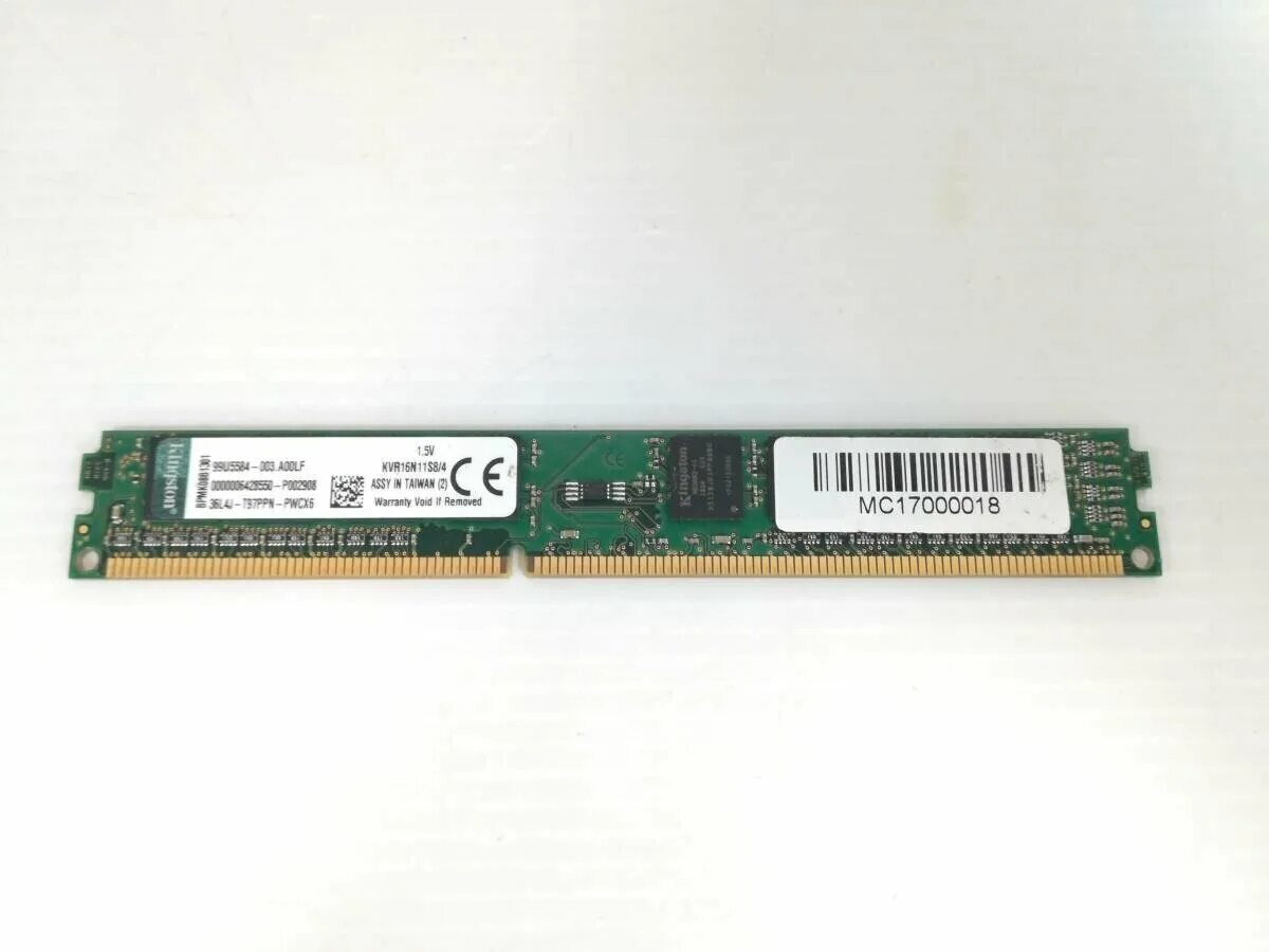 Kvr16e11 8. Kvr16e11 8. Kvr16e11 8. Kvr16e11 8. 2gb ddr3-1600 pc3-12800e.