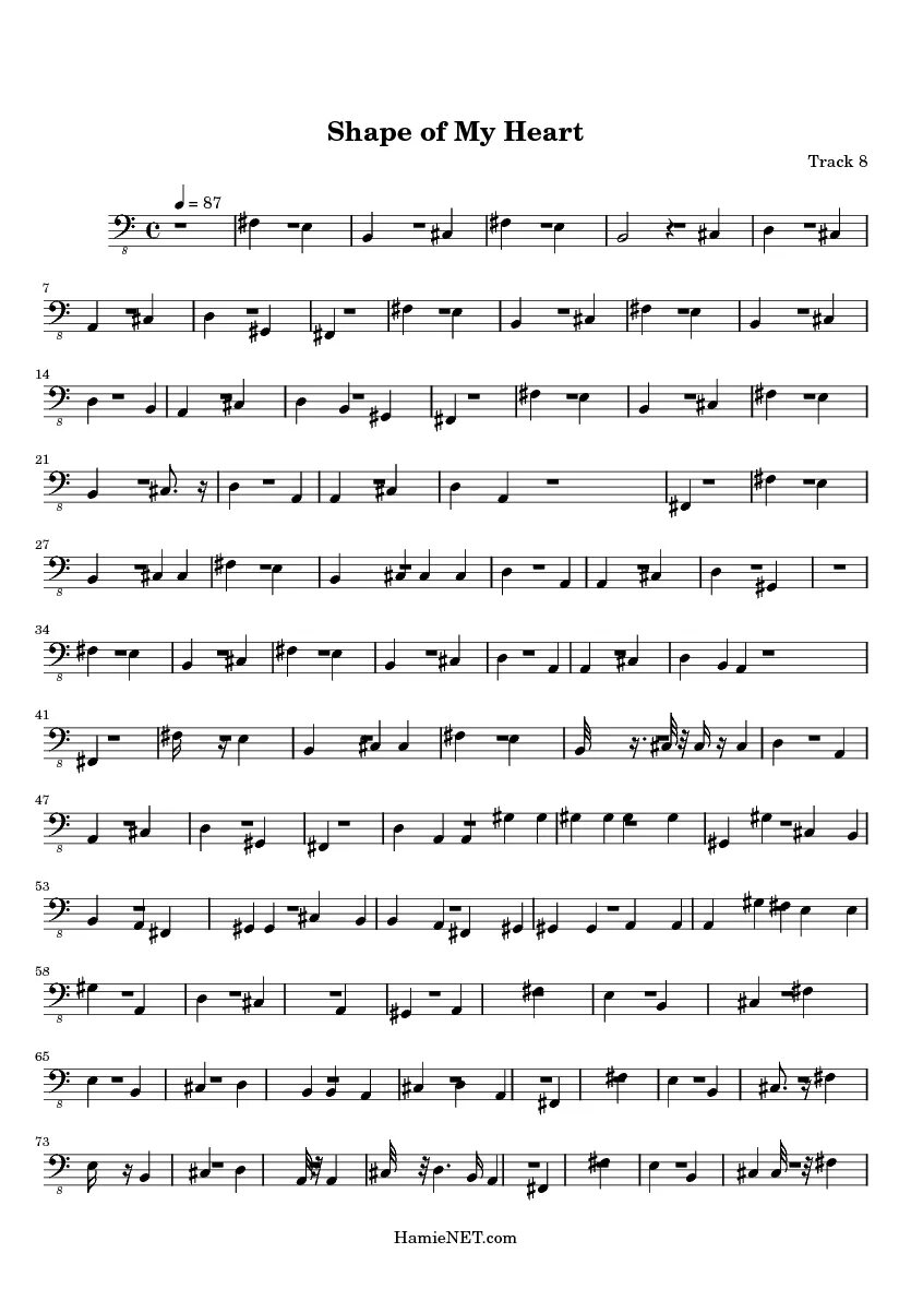 Ноты для фортепиано shape of my heart. Sting Shape of my Ноты. Ноты стинг Shape of my Heart для фортепиано. Ноты Shape of my Heart Ноты. Стинг Шейп оф май Харт Ноты.